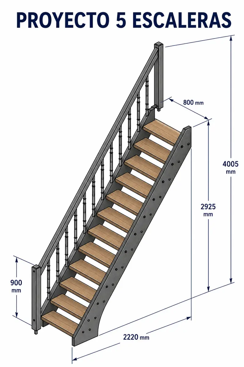 Proyecto de herrería — Escaleras metálicas